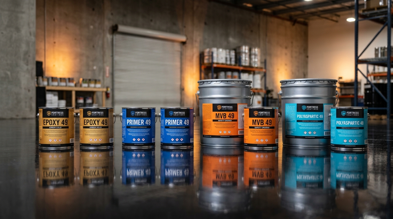 Epoxy49 Commercial Floor Coating System Lineup